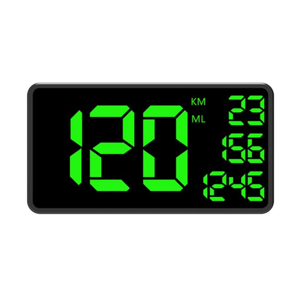GPS speedometer, bil HUD, head-up display til bil, General Motors speedometer, sort