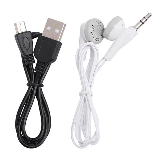 MP3-afspiller - Musikafspiller - Med LCD-display og metalklemme - 1 stk. - Sort