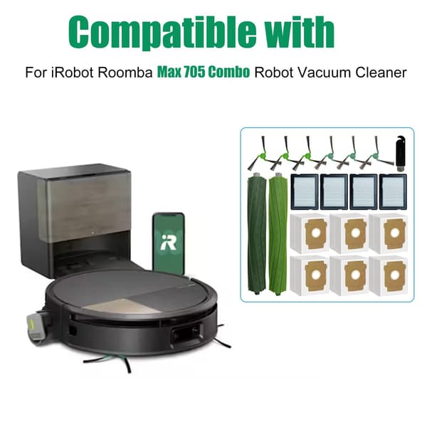 Reservedel til iRobot Roomba Max 705 Combo/ 706 Combo Robotstøvsuger