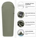 Solidchoice - Ultralätt sovsäckslakan för resor och camping