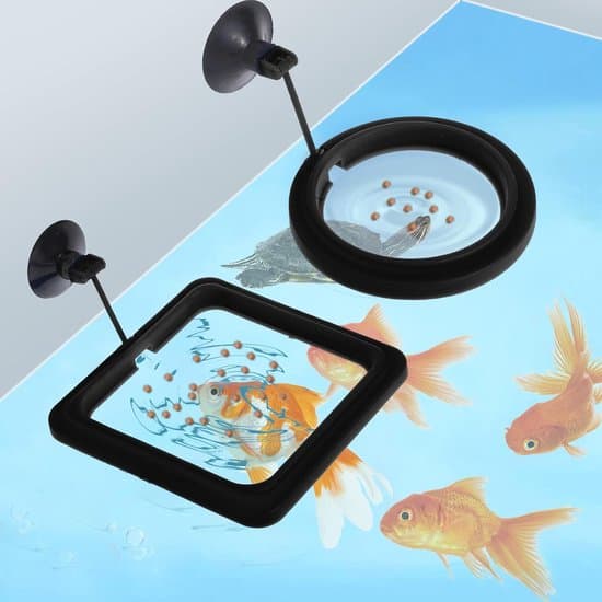 Allecto Plus - Foderstation för akvariefiskar - Foderringar - Flytande foderring - Förhindrar turbulens - 2 stycken - Svart - 2 stycken