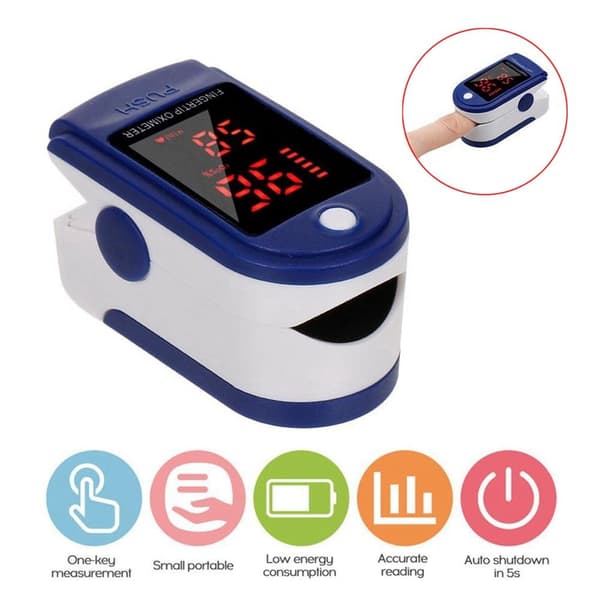 Fingerpulsoximeter/Pulsoximeter/Hjertefrekvens/Oximeter