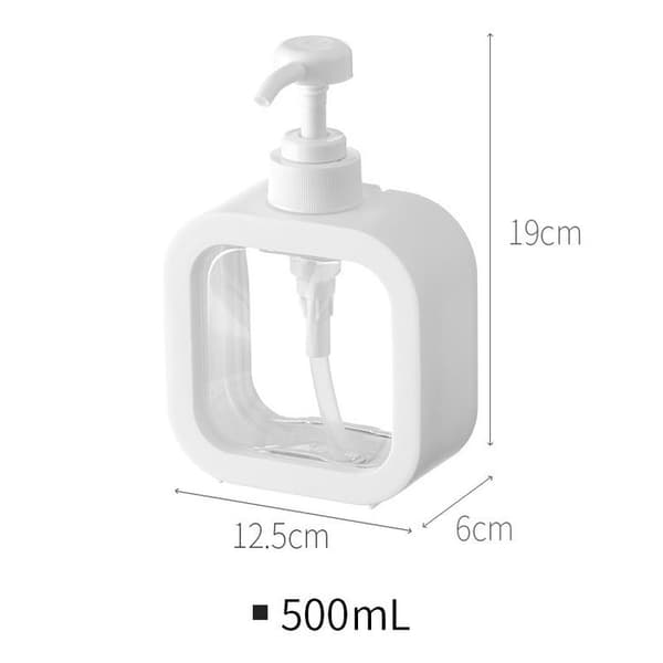 Genopfyldelig sæbedispenser, opvaskemiddeldispenser, 300 ml og 500 ml, 2 stk.