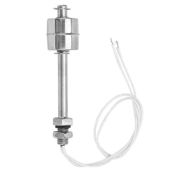 Vandstandskontroller - Niveafkontakt - Flydeniveauregulator - 0~220V - Rustfrit Stål - Væskeniveausensor - 100mm