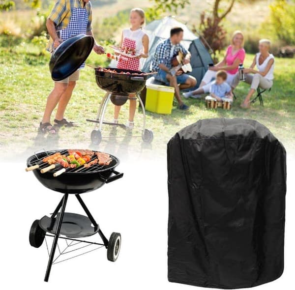Gasgrillovertræk, sort - S