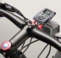 Holder - Til navigationssystem - Cykelholder til navigation - Cykelcomputerbeslag - Forlængerholder til cykelcomputer i aluminium