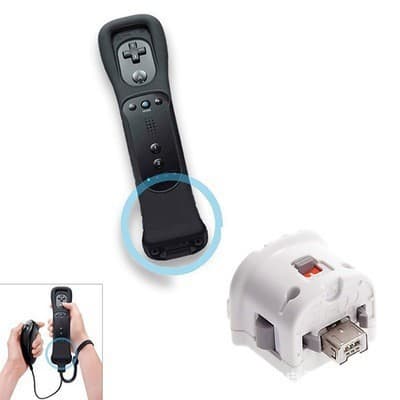 Wii Accelerator - Wii Controller Augmenter - Velegnet til Wii MotionPlus Motion Enhancer Controller Accelerator - 2-delt sæt