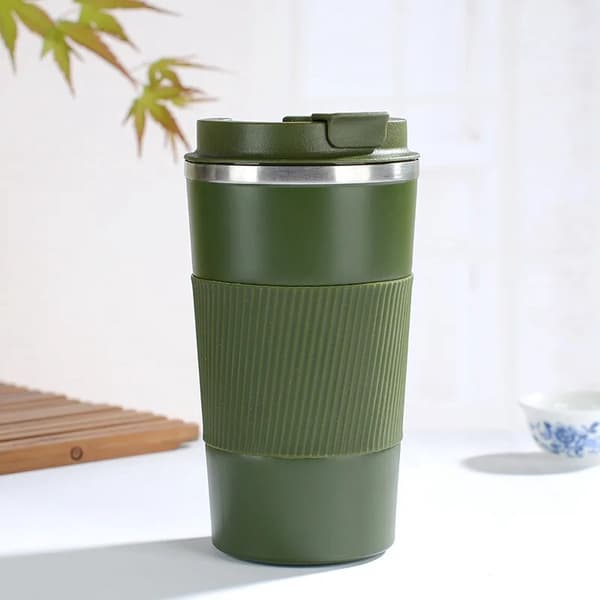 Termosmugg i rostfritt stål - Isolerad kaffemugg - Blå - 380