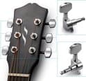 6 delar - Gitarrstämmare - För rattar, gitarrsträngar, stämskruvar, elgitarr eller akustisk gitarr (3 vänster + 3 höger)