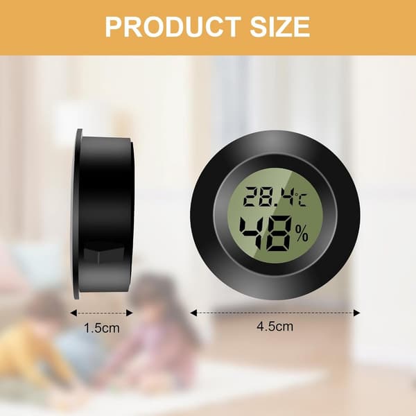 Mini digital hygrometer inomhustermometer - temperatur- och luftfuktighetsmätare