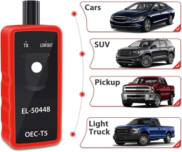 Däcktrycksövervakningssystem, för husbilsbruk, däcktrycksövervakningssystem med 6 externa TPMS-sensorer, LCD-display
