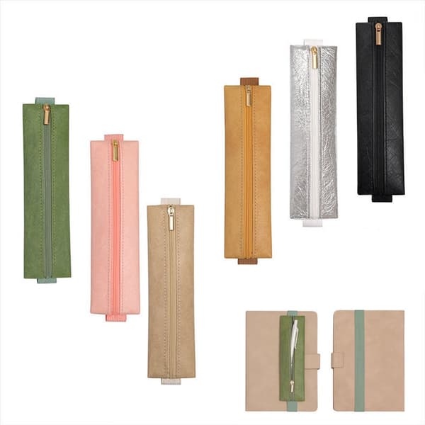 Penholder til notesbog - 6 stk. - etui med elastik - Blyantsetui - til fastgørelse af notesbøger, notesbøger, ringbind - 19,5x5cm