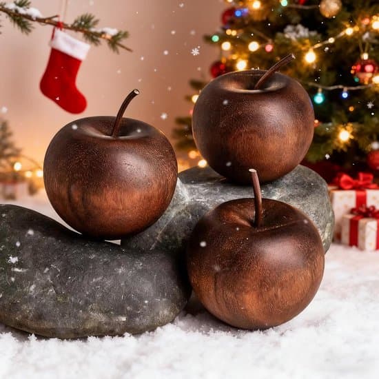 stykker - Duftende træ - Diffuser til æteriske olier - Aromaterapi diffuser - Æblepynt - Duftende pynt - Boligindretning - Brun - 4,5 x 3,7 cm