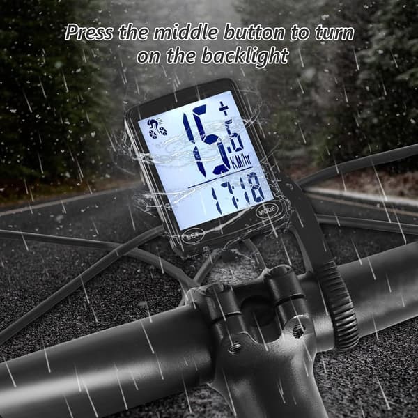 Cykelcomputer - Hastighedsmåler - Trådløs Cykelcomputer - Navigation