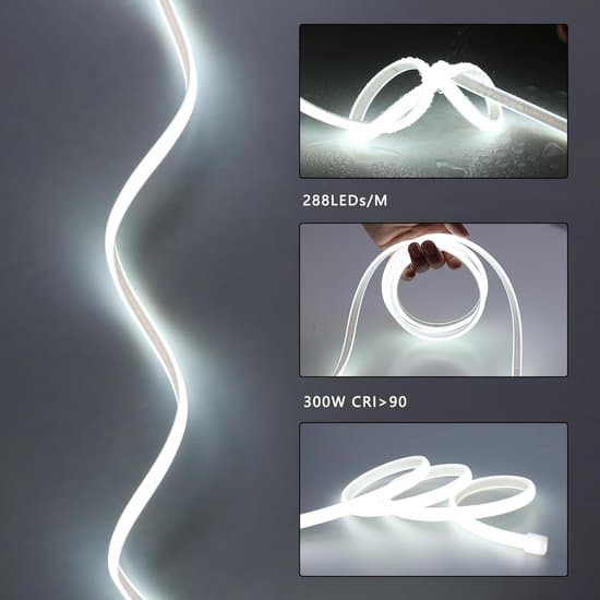 Utomhus LED-list - Rörbelysning - Trädgårdsbelysning - COB-teknik - 30 meter - Kallvit