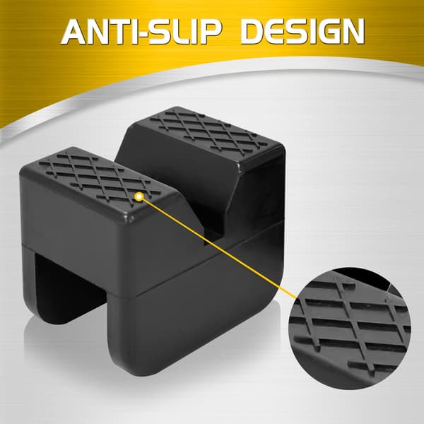 Pallbockar, universal gummiadapter för pallbock, skydd för svetsfogar, 2-pack