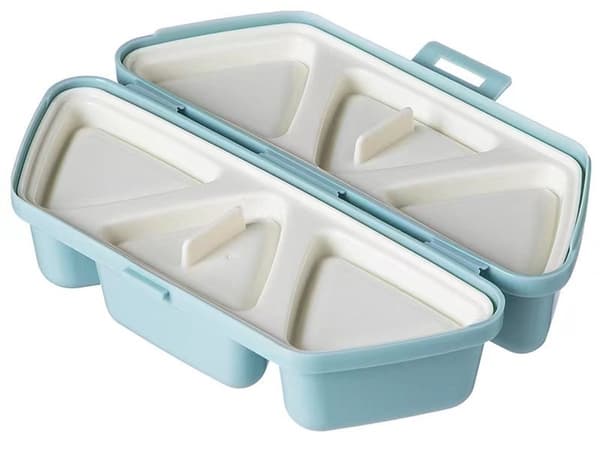 Onigiri Maker-Sushi Maker-Onigiri Form-Triangulär Sushi Form-6-i-ett Risbollsform - Plast -Blå