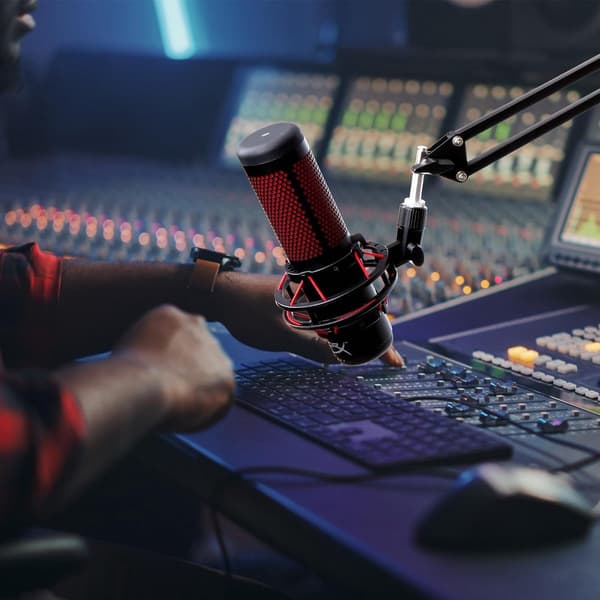Professionellt studiomikrofonstativ, kompatibelt med HyperX QuadCast S-mikrofon
