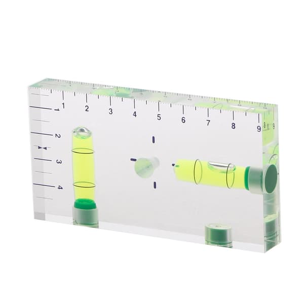 Mini Högprecisions Tvåvägs Transparent Magnetisk Bubbelvattenpass
