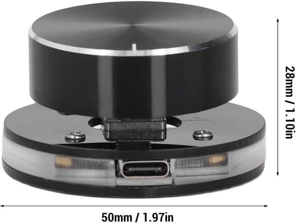 USB Volymkontroll med RGB-belysning för PC och Multimedia
