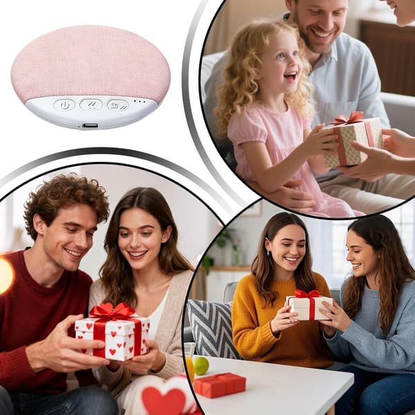 Bluetooth-kuddehögtalare, vit, för sidobruk, Bluetooth-kuddehögtalare med benledning och fjärrkontroll, stöder TF