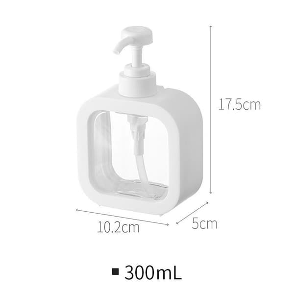 Genopfyldelig sæbedispenser, opvaskemiddeldispenser, 300 ml og 500 ml, 2 stk.