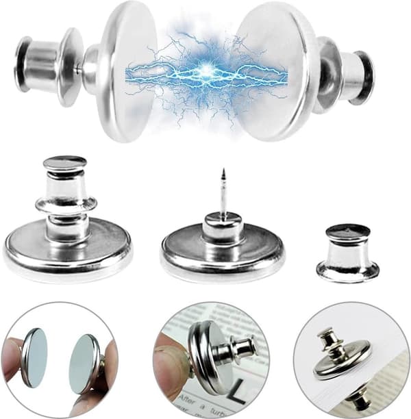 Set Gardinmagneter Silver 20 mm