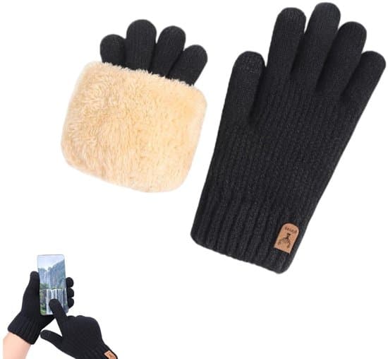 Vinterhandsker - Cykelhandsker - Touchscreen-handsker - Varme handsker - Herrehandsker - Damehandsker - Skihandsker - Sort