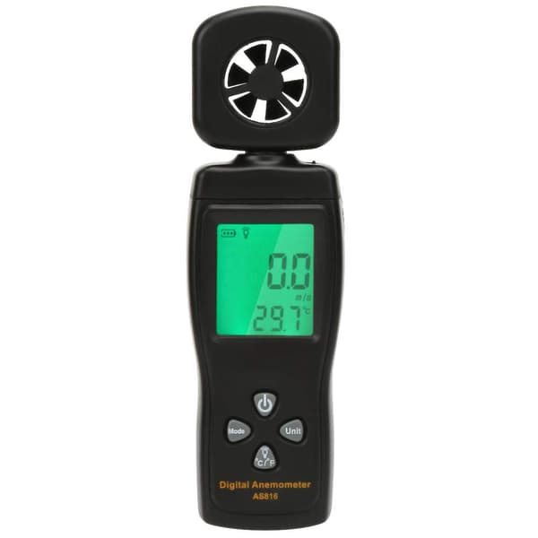 Vindhastigheds- og luftstrømstester, SMART SENSOR AS816 0,3-30m/s Mini Digital Anemometer