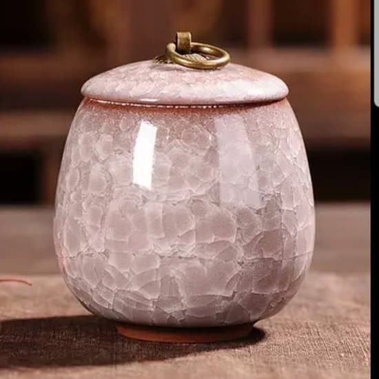 Mini Keramikurna Diamant Rosa - 170ml - 8 x 9.5cm