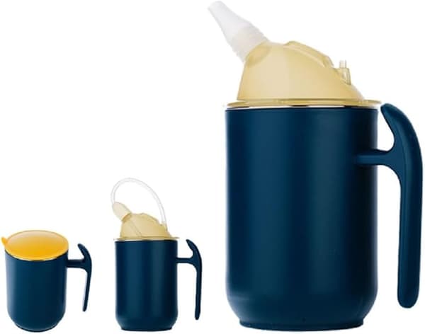 Sugrörsmugg - Läckagesäker drickskopp - 400 ml - Vattenmugg - Drickskopp för äldre - Övergångsmugg - Säker mugg för bebisar