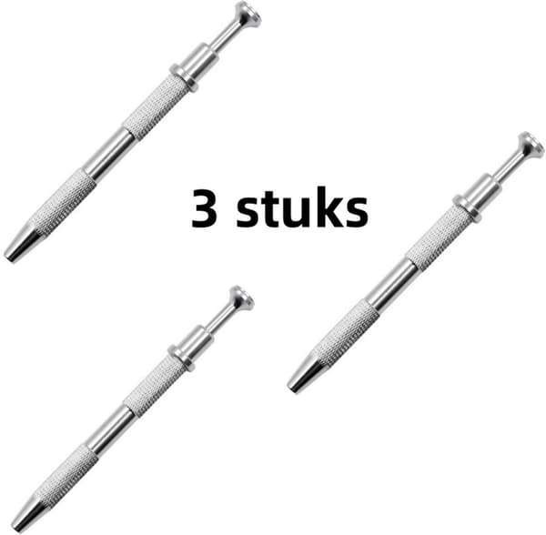 3-pack - Klämmor för borttagning av IC-chip, komponenter och smyckespärlor (silver)