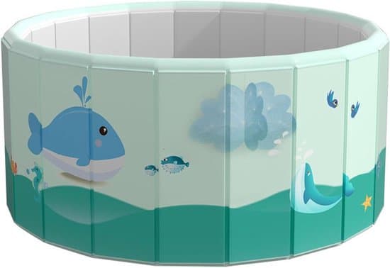 Vikbar Pool - Bärbar Pool - Sommarvattenlek - Ej uppblåsbar - 100 cm - Blå