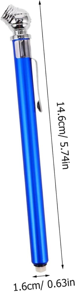 Dæktrykspen - Luftmåler - Sikkerhedsvedligeholdelse - Høj præcision - 146 cm - Blå