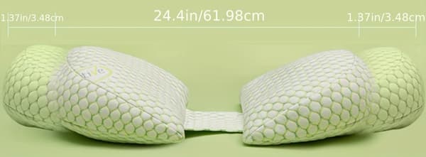Graviditetskudde - Sidsovkudde - Kroppskudde - Graviditetskudde - Mammakudde - Vit