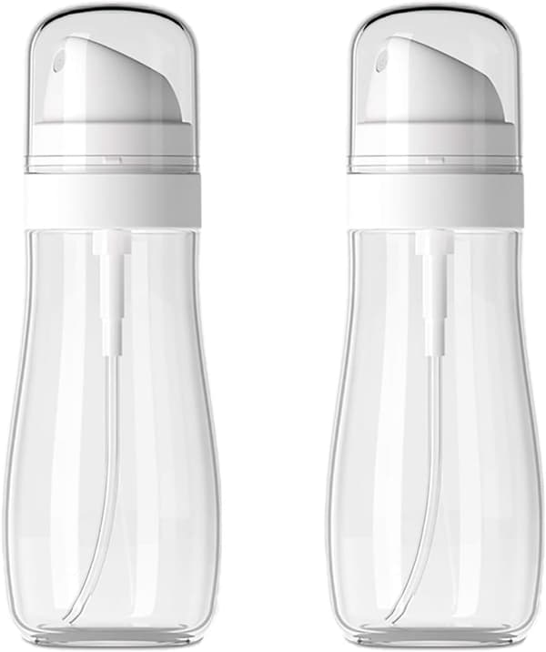 Små sprayflaskor med fin dimma - set om 2 100 ml resesprayflaskor - hår och ansikte - påfyllningsbara sprayflaskor med rengöring - 2 100 ml