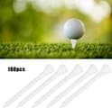 Golfpeg i trä - 70 mm - Vit - 100 stycken