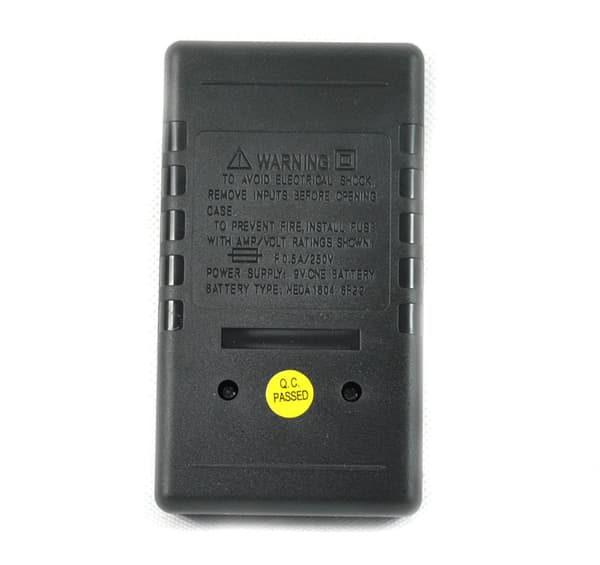 DT830B Digital LCD Multimeter Ohmmeter Ammeter Voltmeter Ohm Tester (Gul, 3-delt sæt) Med MOGOI tilbehør