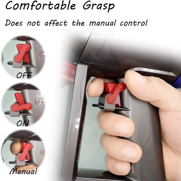 Mini Auto-Switch Power Button Trigger Lock til Dyson V7 V8 V10 Støvsuger