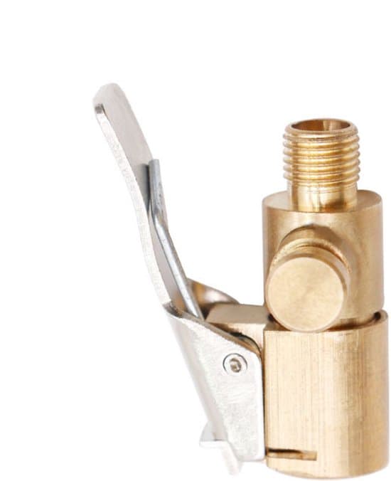 Adapter til bildækventiler, 3 messingpumper, adapterhovedclips, egnet til alle gevinddækventiler