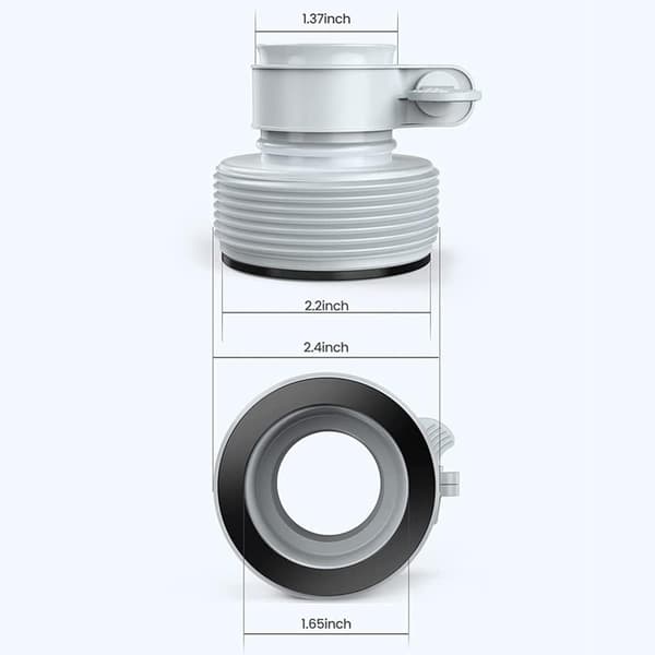 Poolslangadapter, 4-pack, Pumpadapter, 32 till 38 mm slangadapter B, Pooladapter för poolfiltreringssystem