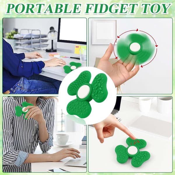 Kløver Fidget Spinner - Dekompression - Spinnende Kløver Fidget Spinner