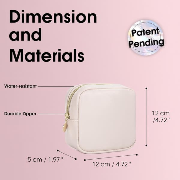 Mini makeuptaske-mat-lilla-med rum-damernes kosmetikopbevaringspose