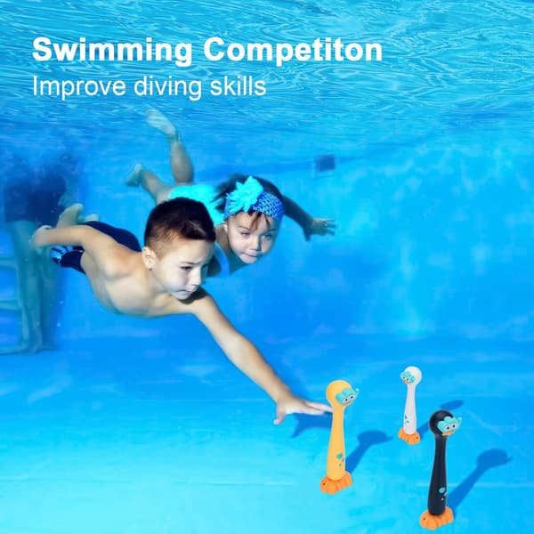 Sommerlegetøj Undervands Poolspil Dykkerpinde And 3-pak