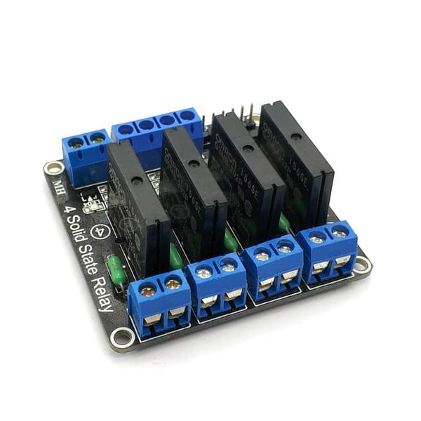 Lavniveauudløsning 4-vejs 5V Solid State Relæmodul SSR