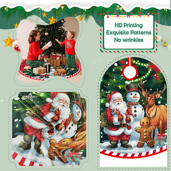Röd julgransmatta, julgransfotskydd