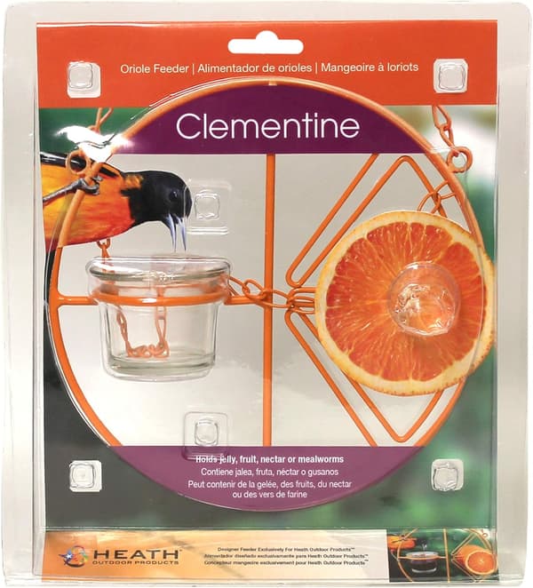 Automatisk fuglefoderautomat Clementine Oriole Feeder, orange