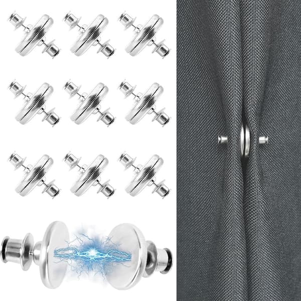 Set Gardinmagneter Silver 20 mm