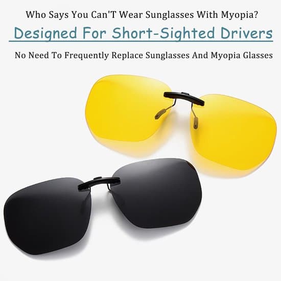 4-pack repolariserade clip-on solglasögon för att bära över glasögon