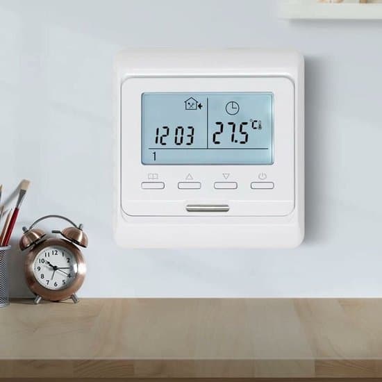 Programmerbar rumtermostat med 16A sensor til elektrisk gulvvarme, digital termostat til elektrisk gulvvarme